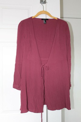 tie front cardigan forever 21