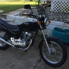 For Honda Nighthawk 250 18" X 16" Motorcycle Smoke Windshield 7/8" 1" Handlebar