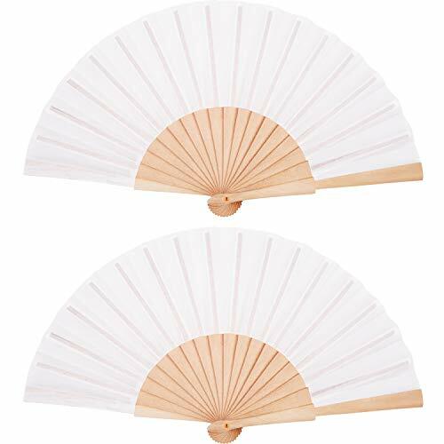 Chuangdi 2 Pezzi Ventilatori in Legno Ventilatori Pieghevoli Ventilatori (w2m)