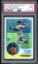 Gleyber Torres Rookie Card 2018 Topps Silver Pack 1983 Chrome Promo #147 PSA 9