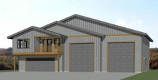 Appartamento 60x48 con garage 2 auto 2 camper - PDF FLOORPLAN - 1.604 piedi quadrati - modello 1A