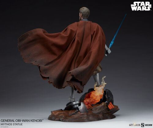 Star Wars Jedi General Obi-Wan Kenobi Mythos Sideshow Collectibles Statue Rare - Picture 9 of 11
