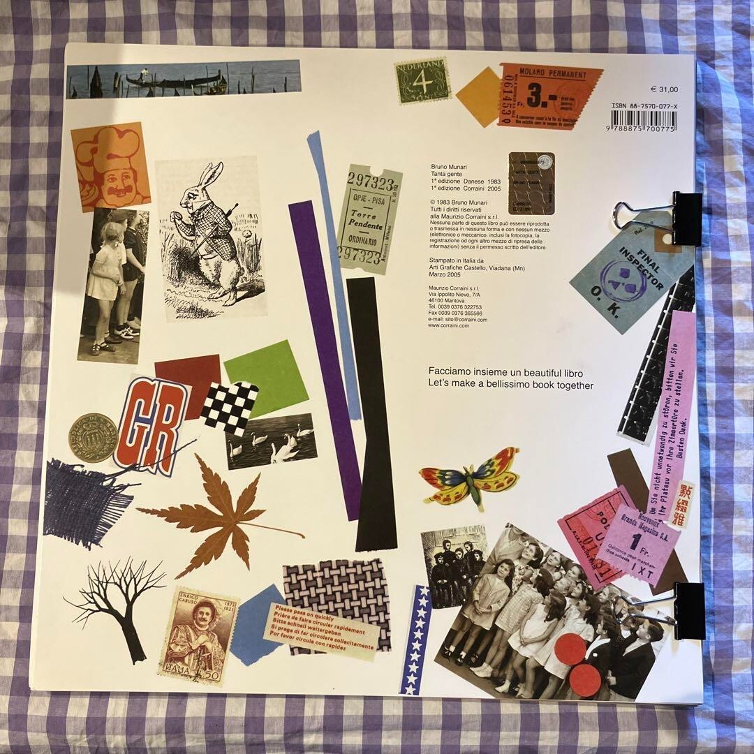 BRUNO MUMARI 「Tanta Gente」 Tanta Gente Bruno Munari 2005 Italy Art Book Interactive