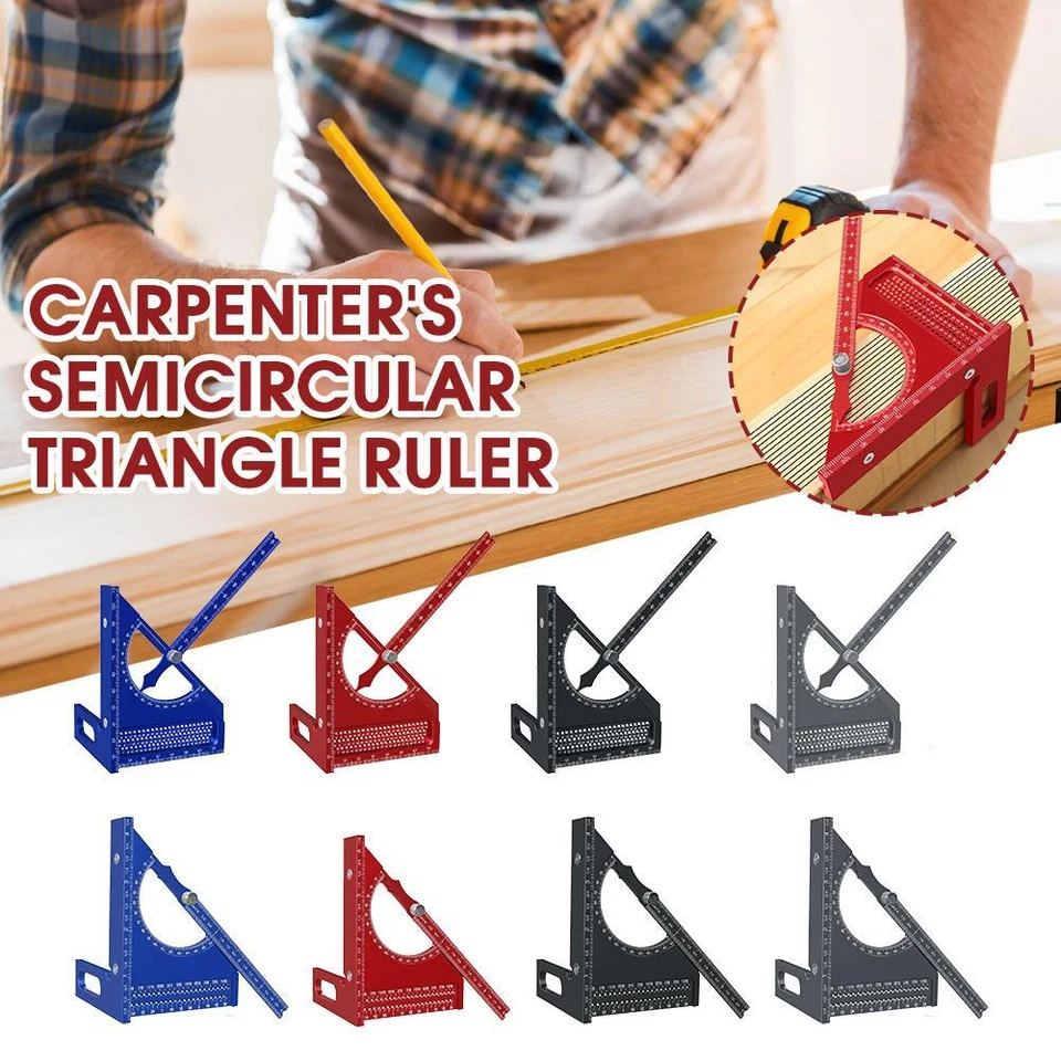 3D Adjustable Carpentry Square Protractor With 180 Degree Quick Marking Guide Q9 - Image 4 of 4