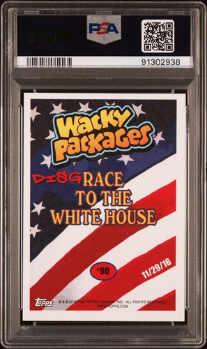 2016 Garbage Pail Kids DisgRace to the White House JILL STEIN RECOUNT #90 PSA 10 - Picture 2 of 2
