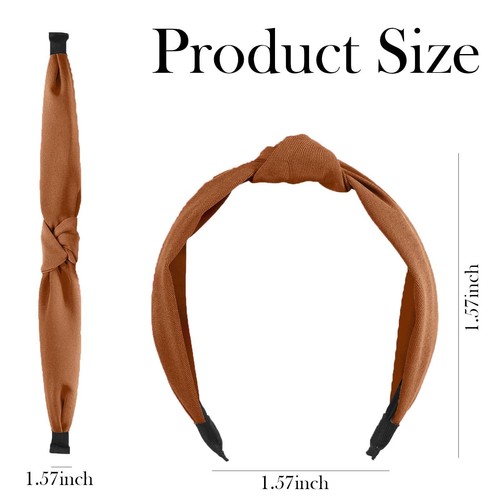 6PCS Knotted Headbands for Women, Wide Non-Slip Hair Bands, Cute Floral Hair ... - Picture 6 of 7