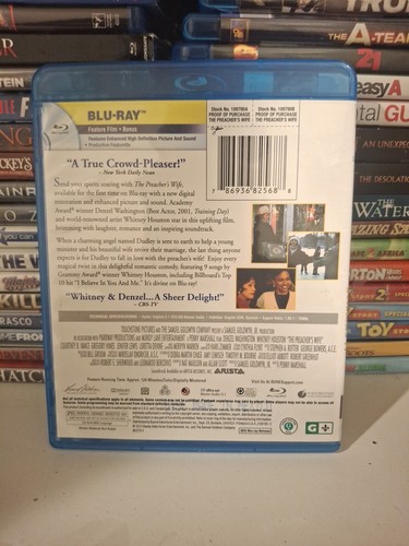 The Preacher's Wife Blu-ray Denzel Washington Whitney Houston HTF RARE OOP - Picture 2 of 4
