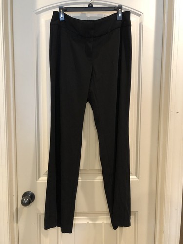 NEW Eileen Fisher Black Wide-Leg Trouser in Tropical Suiting Size 10 Retail $188 - Picture 4 of 9