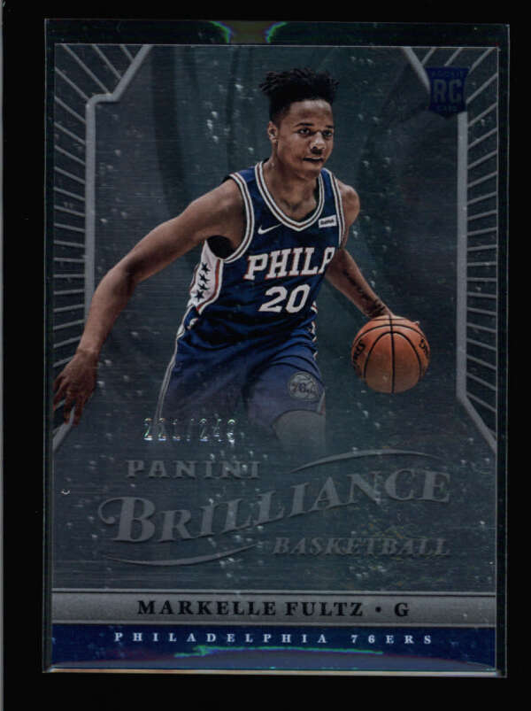 MARKELLE FULTZ 2017/18 PANINI CHRONICLES #374 BRILLIANCE ROOKIE #221/249 AZ5935