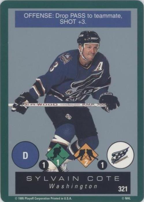 1995-96 Playoff One on One Challenge - Sylvain Cote #321 - 1 of 1