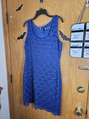 Guess Marciano Gold Zipper Fringe Sapphire Blue Dress 14 Wedding Pretty | eBay Guess Marciano Gold Zipper Fringe Sapphire Blue Dress 14 Wedding Pretty | eBay