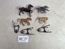 marx mpc playset Vintage Toy Soldiers Horses western 79E77