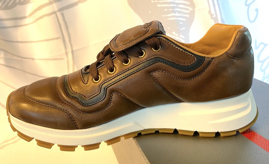 prada nappa leather sneakers