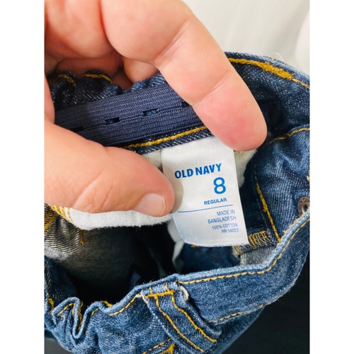 Boy’s Size 8 X 9 Denim Shorts Old Navy Blue 5 Pocket Knee Length - Picture 8 of 8