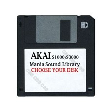 Akai S1000 / S3000 Floppy Disk Mania Sound Library Choose Your Disk