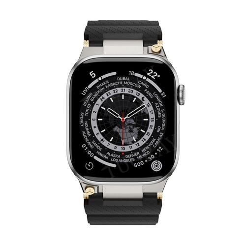 Cinturino Silicone per Apple Watch Ultra 2 49mm Serie 10 9 8 7 6 5 4 3 42mm 46mm - Foto 26 di 94