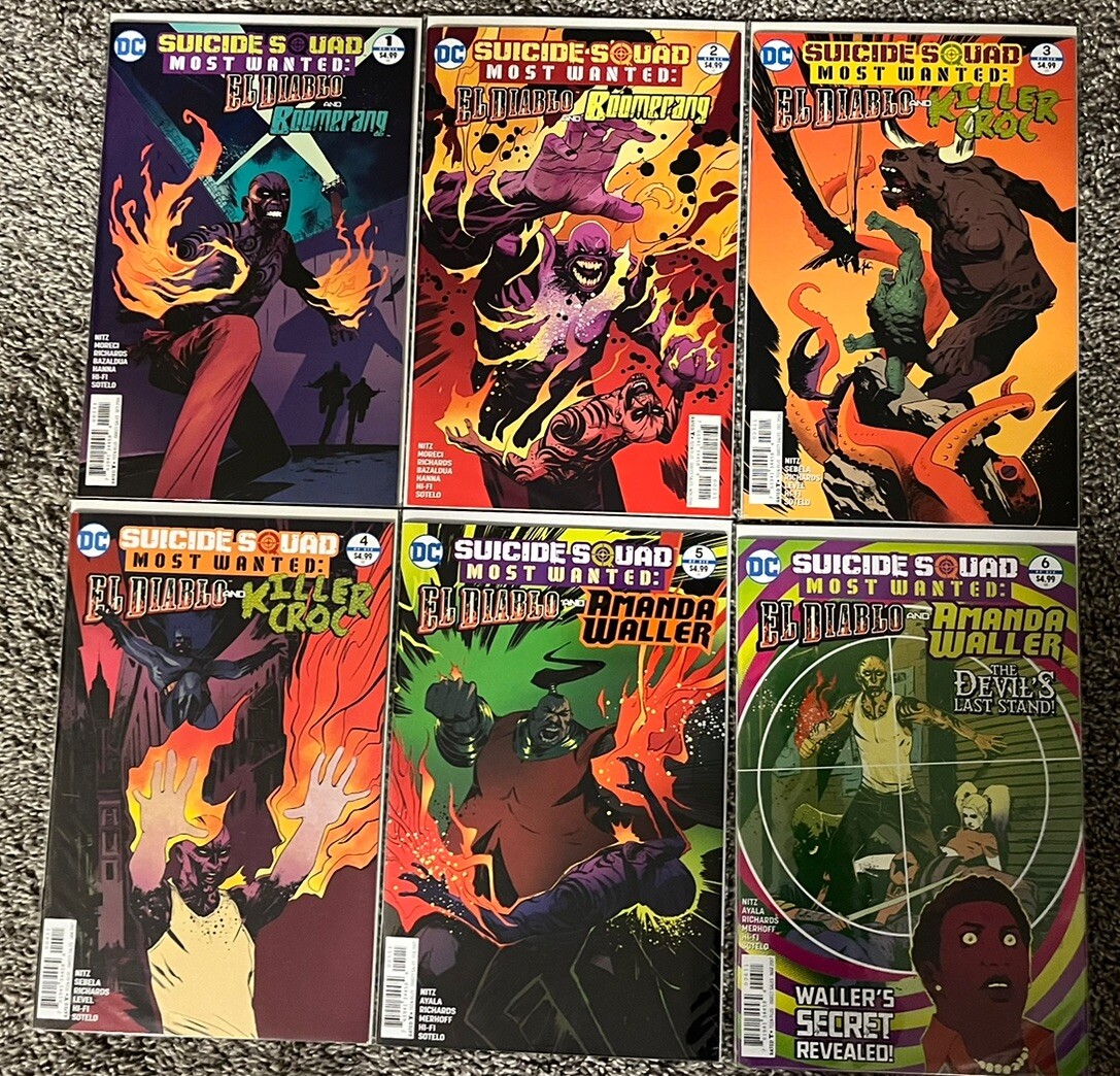 DC Comics Lot: Suicide Squad Most Wanted - El Diablo #1-6 Full