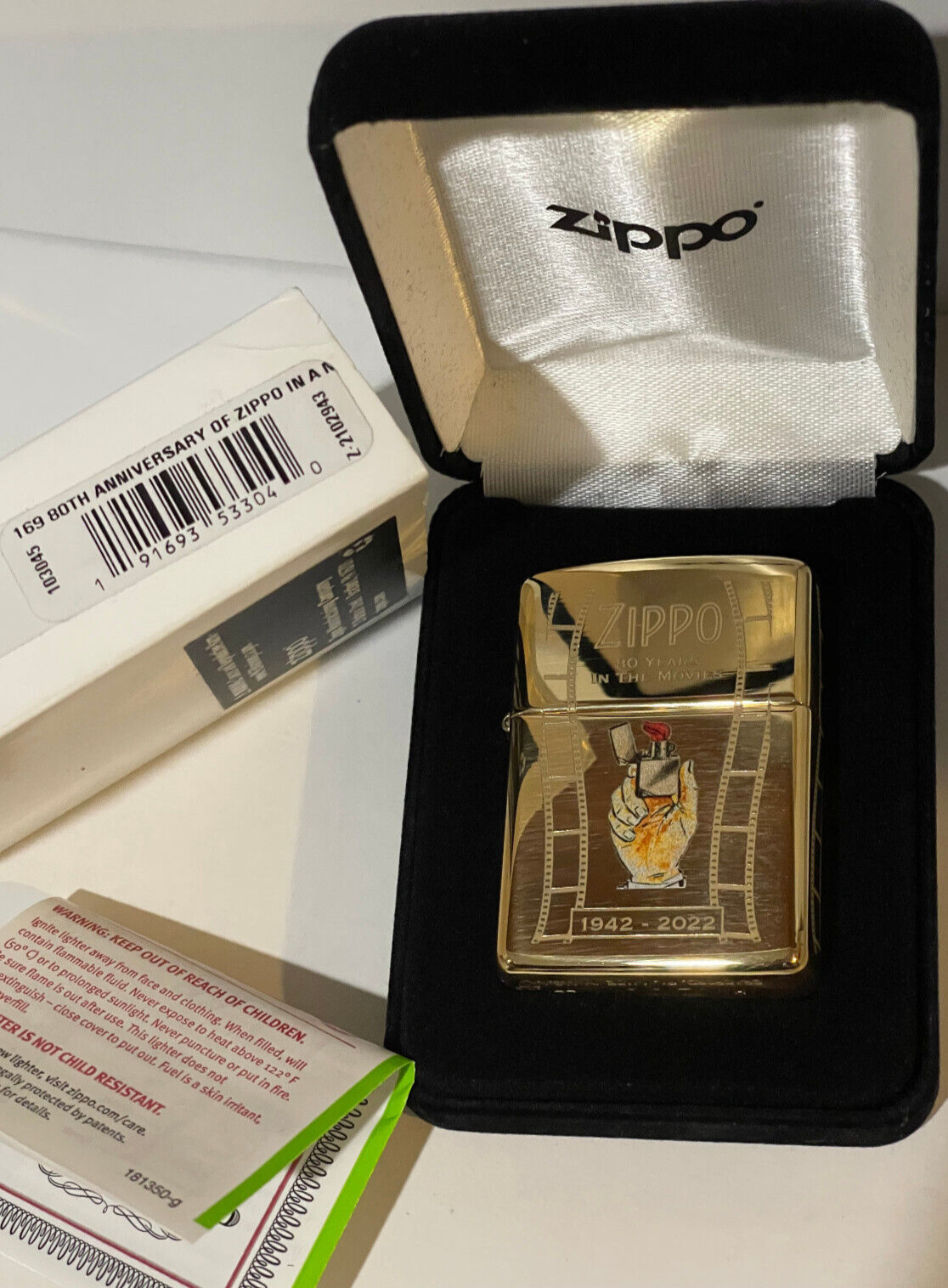 "Zippo in a Movie" 80th Anniversary eBay Collectible Serial Number #80/300