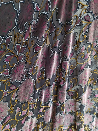 ❤️ZARA GELSO SETA VELLUTO PONCHO FRANGE VINTAGE KIMONO GIACCA CAFTANO M - Foto 18 di 22