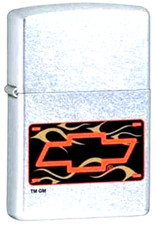 Rare Retired  Chevrolet Chevron License Plate Zippo Lighter