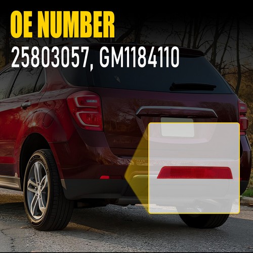 Reflector de parachoques para Chevrolet Equinox 2010-2017 lado del conductor trasero GM1184110 - Imagen 7 de 12