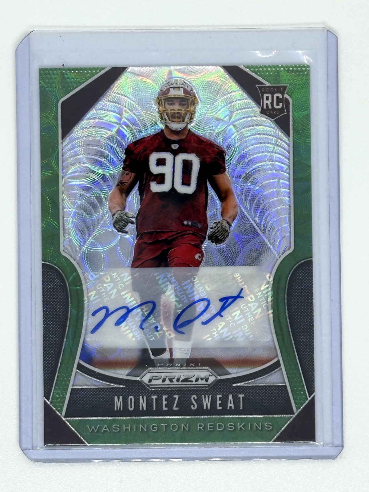MONTEZ SWEAT 2019 Panini Prizm #391 RC Green Scope AUTO Autograph /75