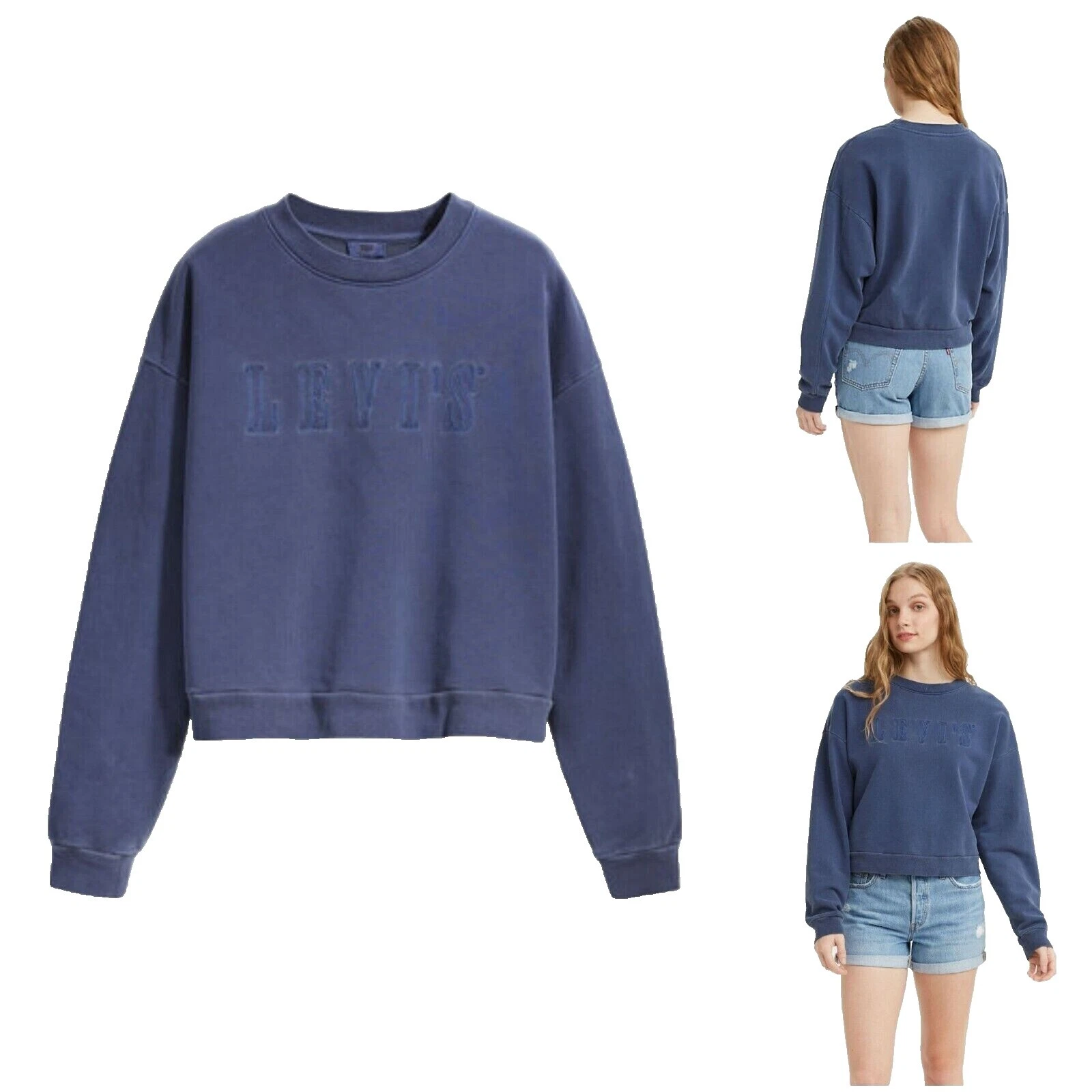 Levi's sudaderas de algodón 100% para De mujer