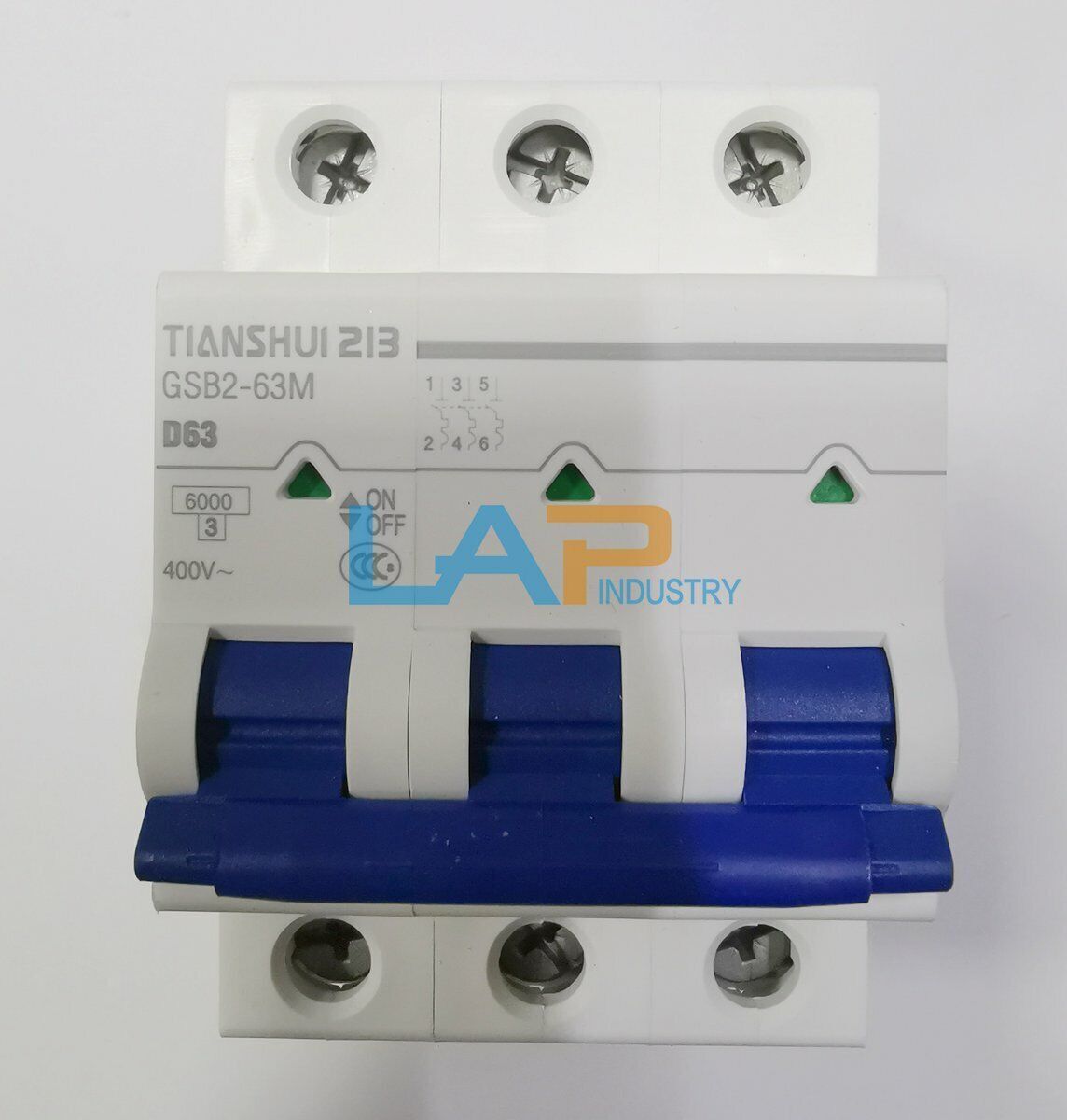 1pc New For Tianshui 213 Miniature Circuit Breaker GSB2-63M 3P D63
