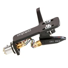 Ortofon Pro S OM Premount Hi-Quality Turntable Cartridge on SH-4 Black Headshell