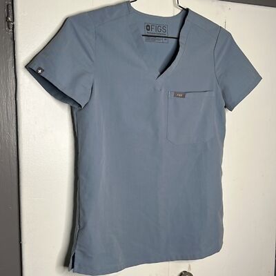 FIGS Scrub Top XS FW1000 Nurse Women's Catarina One Pocket Gray