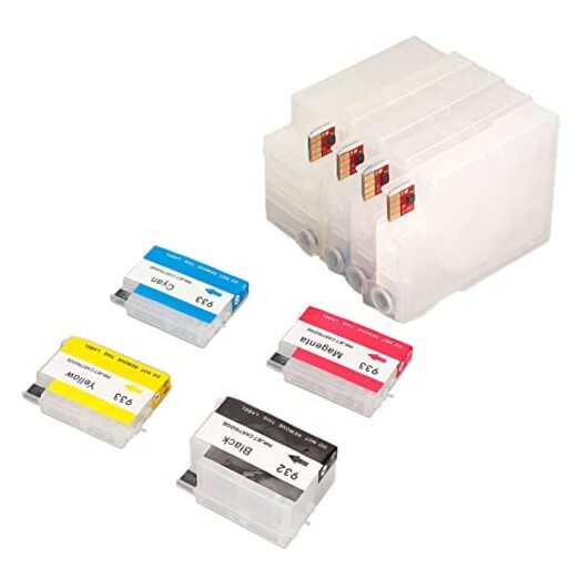 Refillable Ink Cartridge PP Cartridges Replacement 4 Colour Ink Cartridge