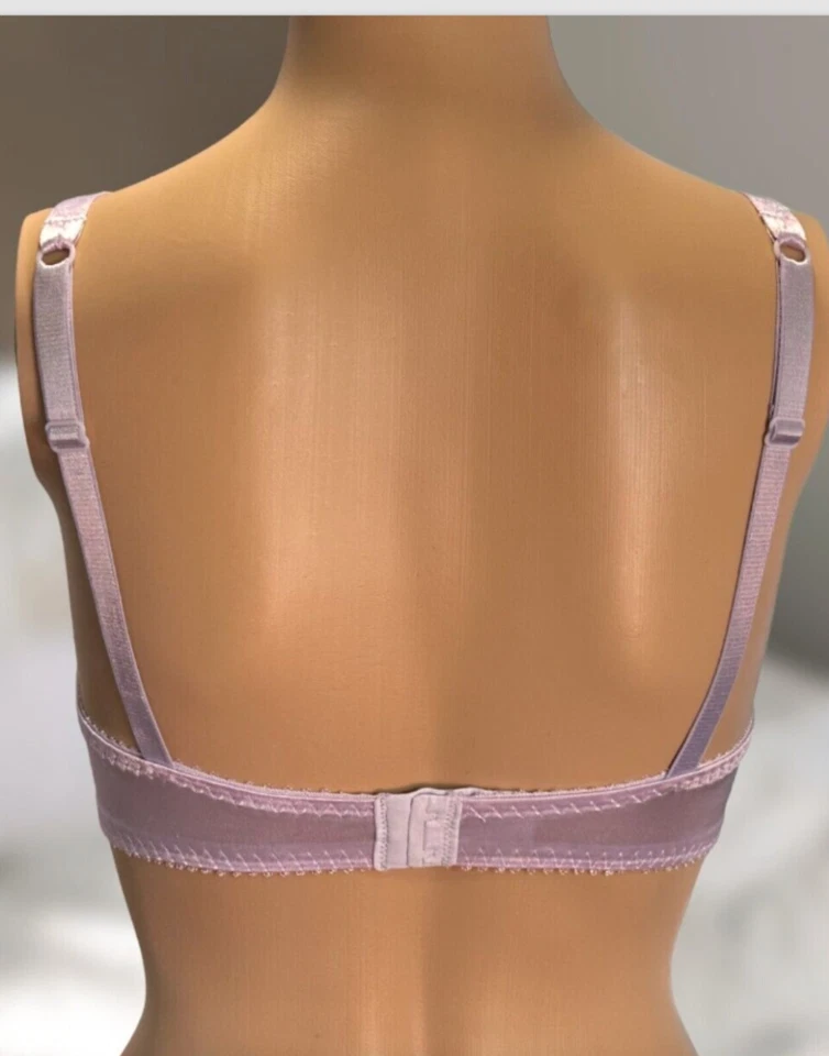 Vanity Fair Lace Bra Underwire Purple Lavender No Padding Size 34D - Image 2 of 4