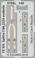 MW22 Eduard FE925 Spitfire F.MK.22/24 Seatbelts Steel 1/48 Zoom Set For Airfix