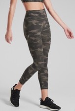Athleta Ultimate 7/8 Tight Leggings Camo Olive Green Stash Pocket Women  s XS