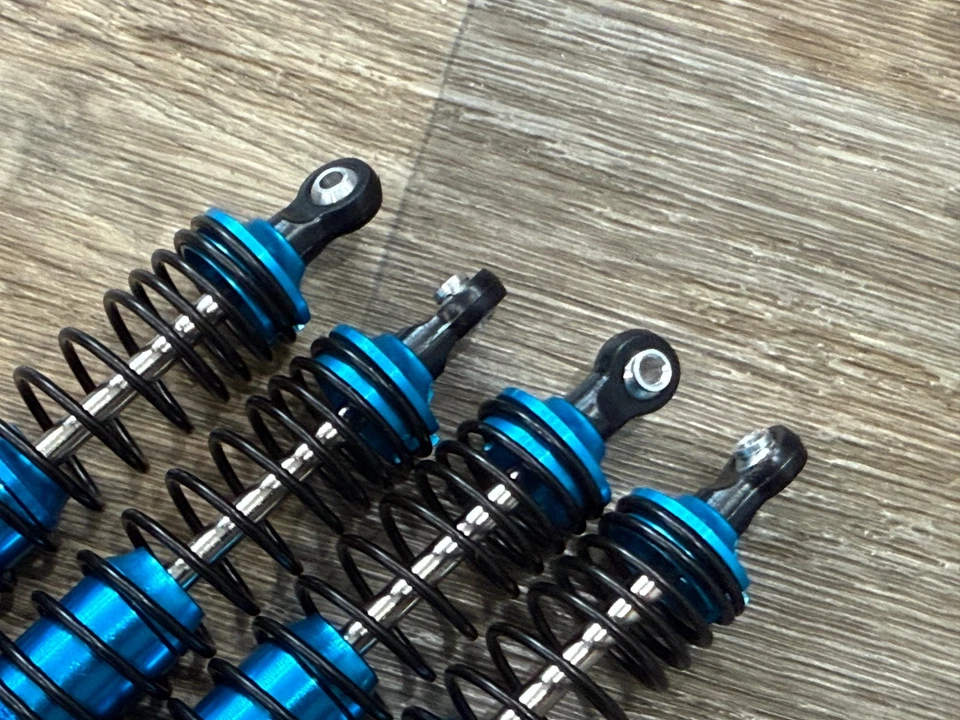 BIG BORE ALUMINUM Shock For Traxxas Jato 4x4 BL-2s 1/8 Buggy Blue - Image 2 of 3