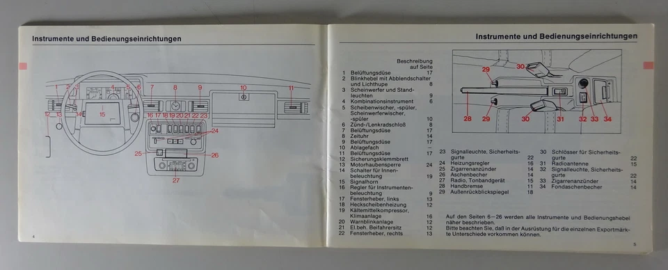 Mappa di Bordo + Istruzioni D'Uso / Manuale Volvo 262 C Bertone Coupé Stand 06/ - Immagine 4 di 4