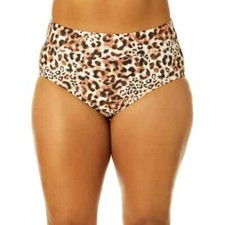TIME AND TRU - SIZE: XL (16-18) - Leopard High Waist Bikini Bottoms - NEW!