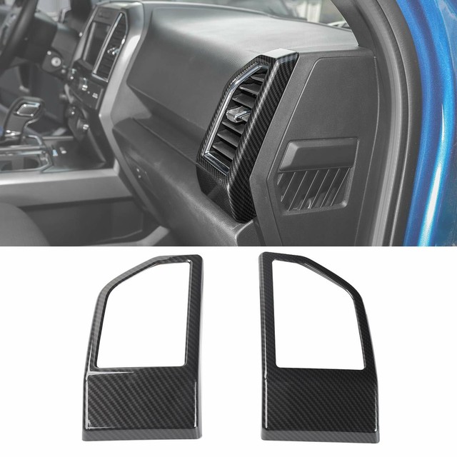 1520 Ford F150 Molded Carbon Fiber Dashboard Side Outlet Air Vent