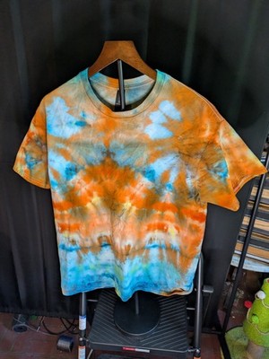 Unisex Size Large Gildan 100% Cotton Handmade Ice Dye Tie-dye #1
