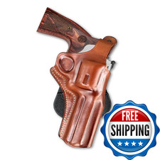 Masc Premium Leather Owb Paddle Holster Thumb Break Fits N-Frame 44 Model