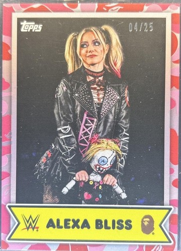 Alexa Bliss 2025 Topps Finest WWE BLUE CHECKERBOARD REFRACTOR /149