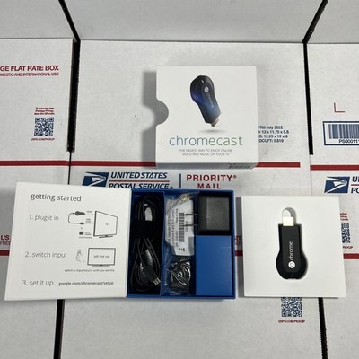 Google Chromecast (1st Gen) Streaming Media Player H2G2-42 - SAME DAY - WARRANTY
