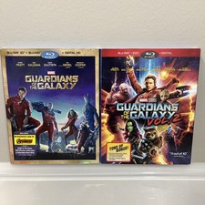 Guardians of the Galaxy 1 2 Blu-ray/DVD w/ Slipcovers and Extras