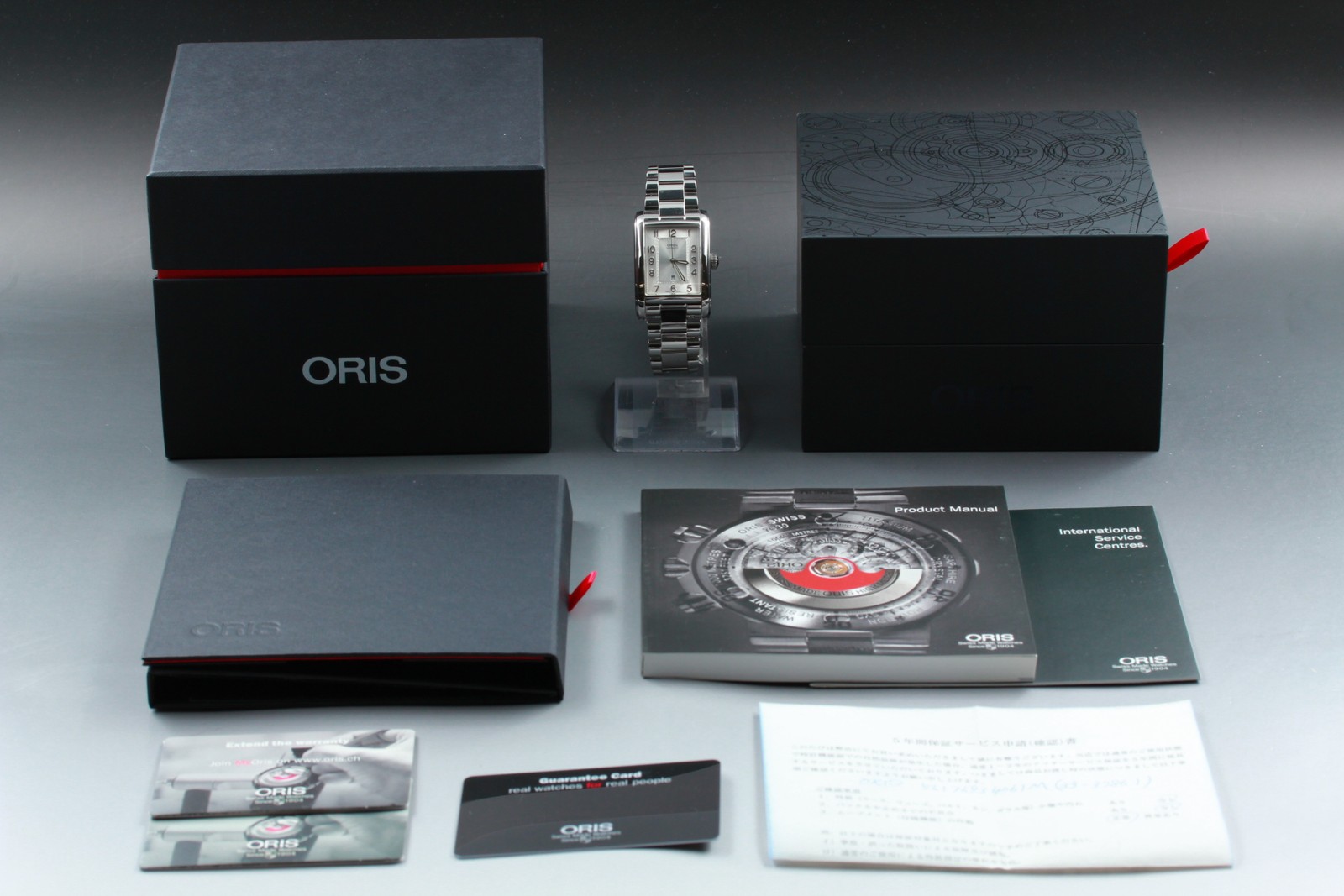 [w/Box, Paper] ORIS Rectangular Date 7693 Silver … - image 13