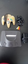 Nintendo 64 N64 Black PAL Console System with Controller + Leads - Fully Tested
