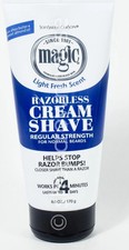 Magic Razorless Cream Shave Regular Strength 6 oz