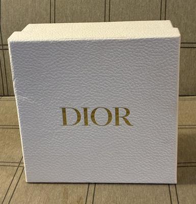 Dior White Square Gift Box Lined Paper/Cardboard for Jewelry, 1 Piece