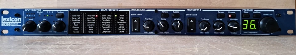 Lexicon MX200 Digital Reverb Processor, Netzteil, - Bild 4 von 4