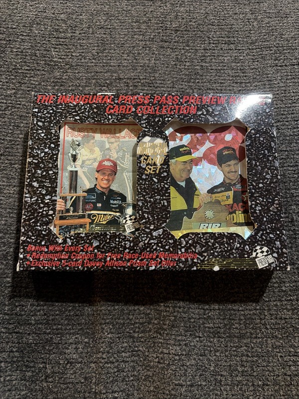 NASCAR - Inaugural Press Pass Preview Racing Card Collection,  1993