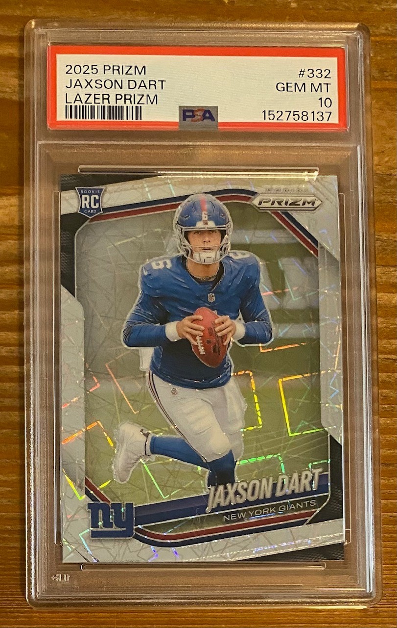 Jaxson Dart Panini Prizm #332 Lazer